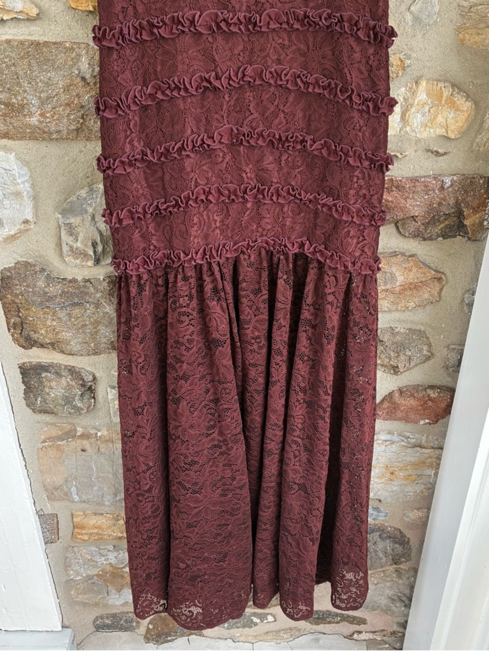 BHLDN Zoe Stretch Lace Midi Dress - Picture 6 of 14